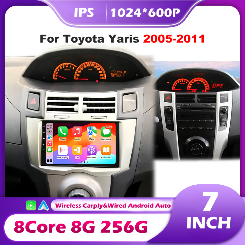 Photograph Mp3 - หน้าจอ Carplay สำหรับรถยนต์ Toyota Yaris 2005-2011