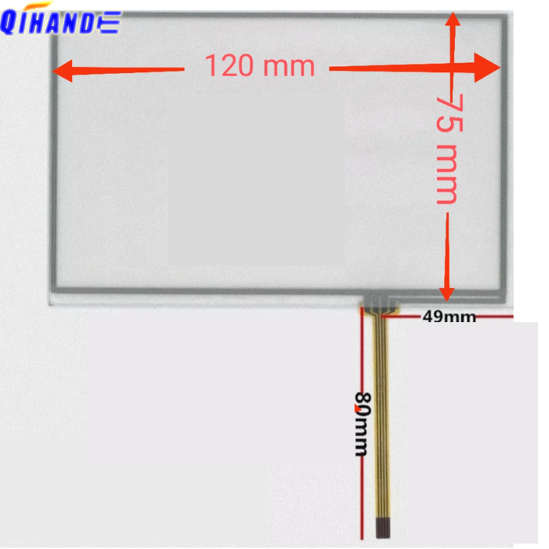 Photograph Mp3 - 1Pcs 10ชิ้น/ล็อต5นิ้ว120X75มม.ความต้านทาน Digitizer หน้าจอสัมผัสแผงกระจกสำหรับ GPS Navigation