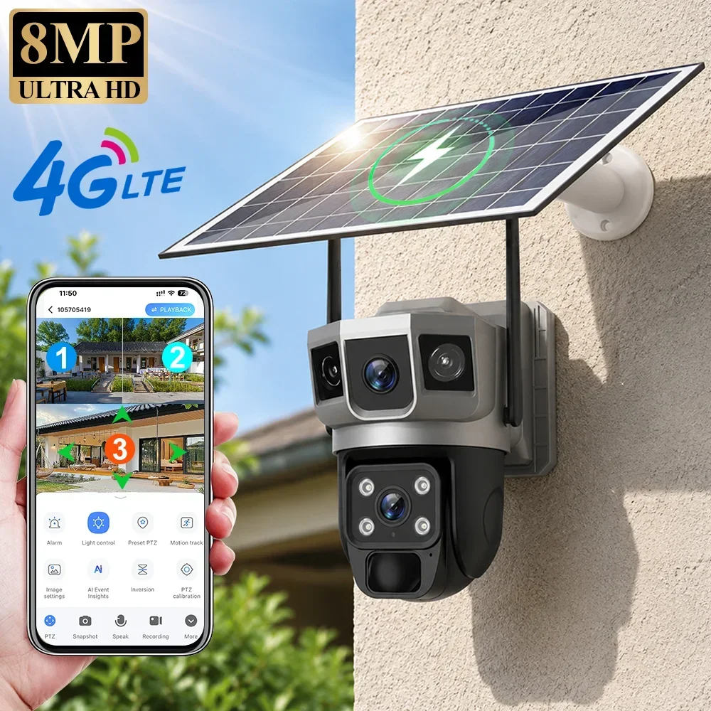 Photography Grid - กล้อง V380 4K 3 หน้าจอ 4G