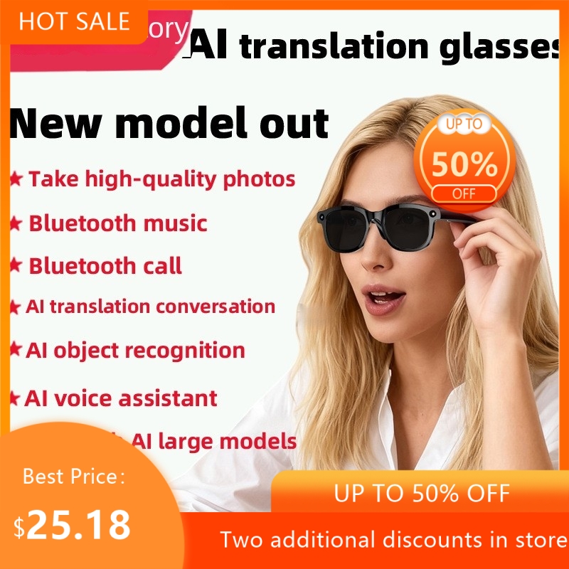 Photography Translate - แว่นตาอัจฉริยะ Echowear Smart Cross Border AI