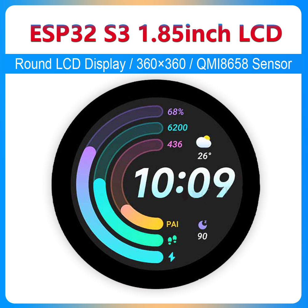 Photograph Mp3 - S3 ESP32จอแสดงผล LCD ทรงกลมขนาด1.85นิ้ว wifi/bt 360