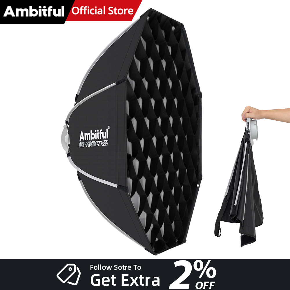 Photography Grid - ซอฟต์บ็อกซ์ AMBITFUL Q7II 55/65/90 ซม. แบบแปดเหลี่ยม