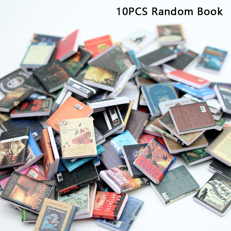 Photography Magazine - 10PCS Dollhouse Miniature นิตยสารหนังสือนวนิยายตุ๊กตา House ฉากอุปกรณ์ตกแต่ง