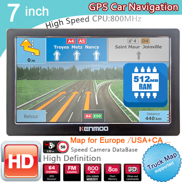 Photograph Mp3 - เครื่องนำทาง GPS พกพาขนาด 7 นิ้ว HD
