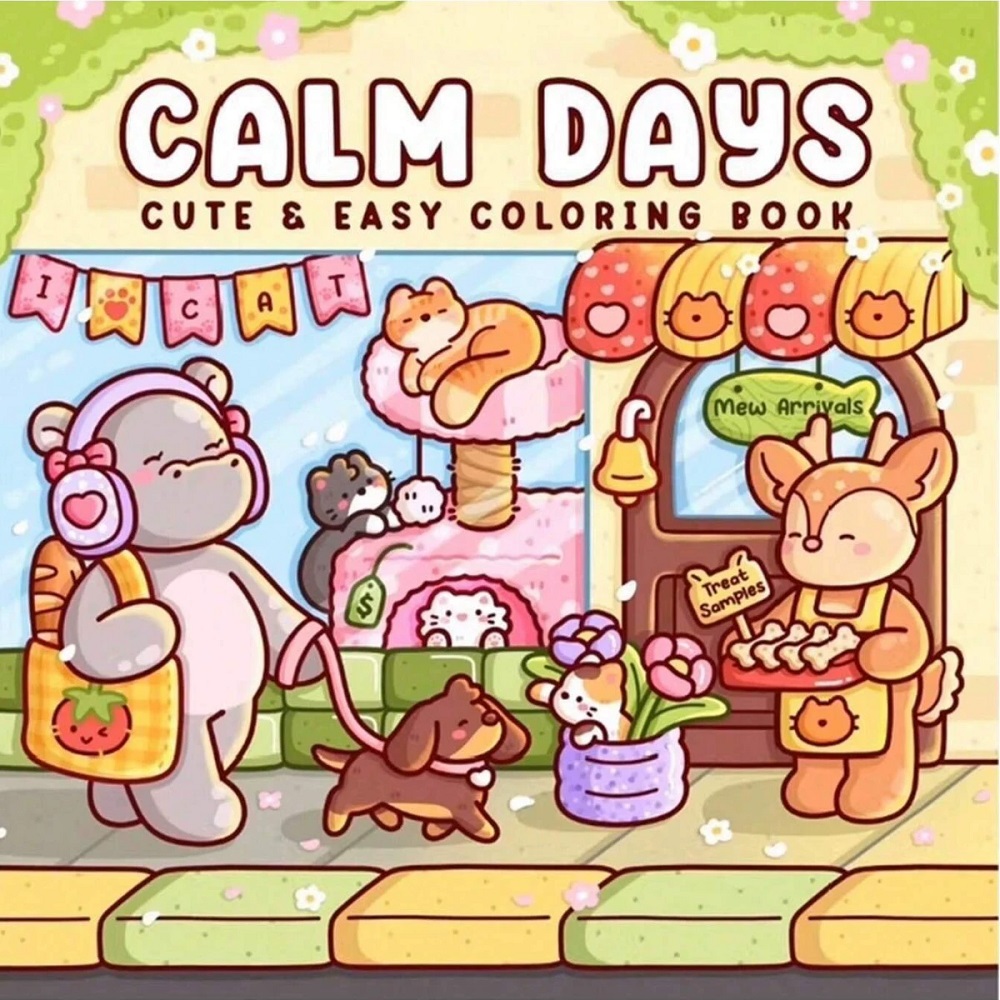 Photography Of Book - สมุดระบายสีรูปสัตว์น่ารักคลายเครียด - ภาพวาดวันแห่งความสงบ ของขวัญที่สมบูรณ์แบบสำหรับงานวันเกิดและงานคริสต์มาส