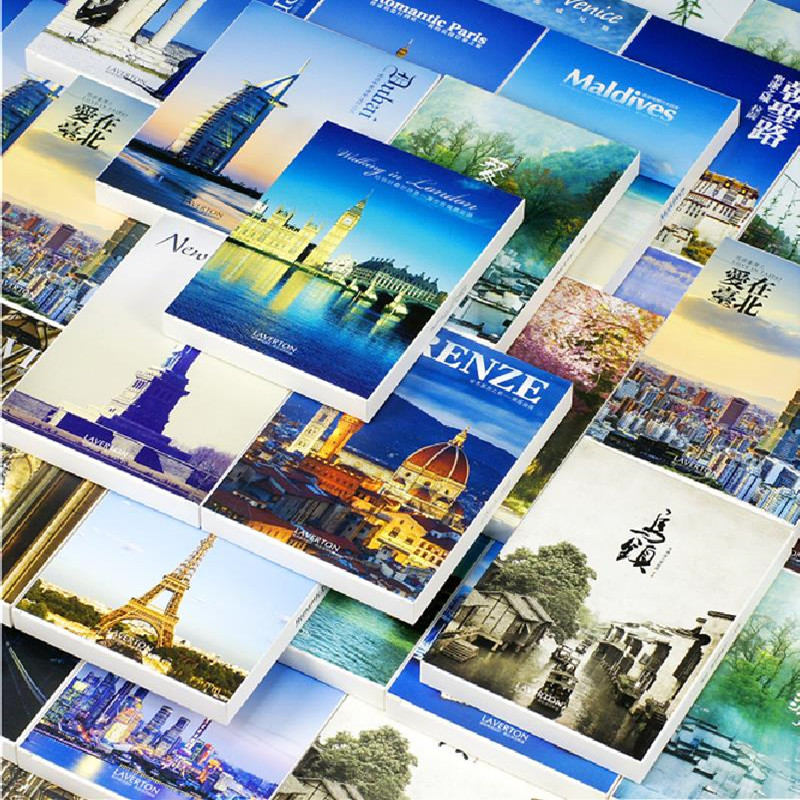 Photography Aesthetic - โปสการ์ดภาพทิวทัศน์สำหรับเดินทาง ขนาด 10x14 ซม. จำนวน 30