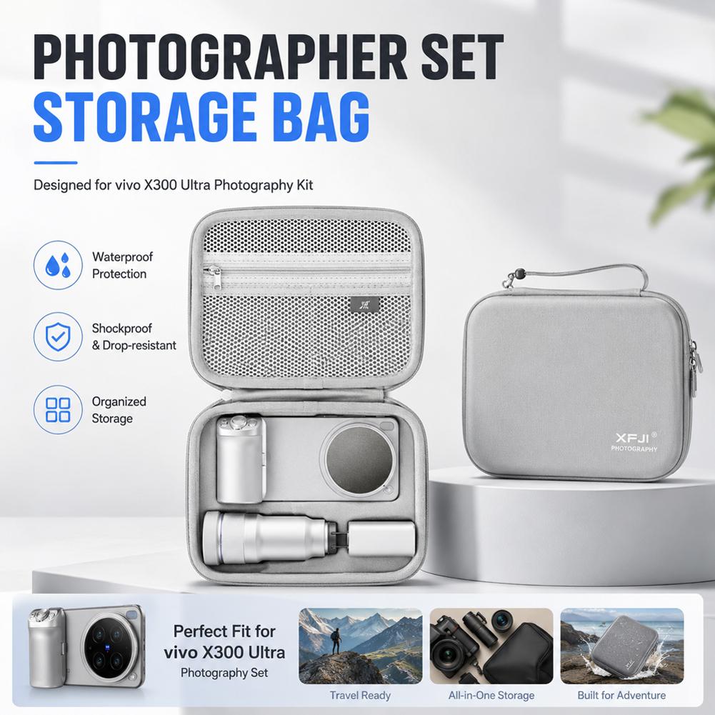 Photography Kit Vivo X300 - กล่องเก็บของสำหรับวีโว่ X300 อัลตร้าชุดถ่ายภาพแบบพกพา เลนส์เทเลโฟโต้ G2 อัลตร้าอุปกรณ์เสริมกระเป๋าเก็บของแบบแข็ง