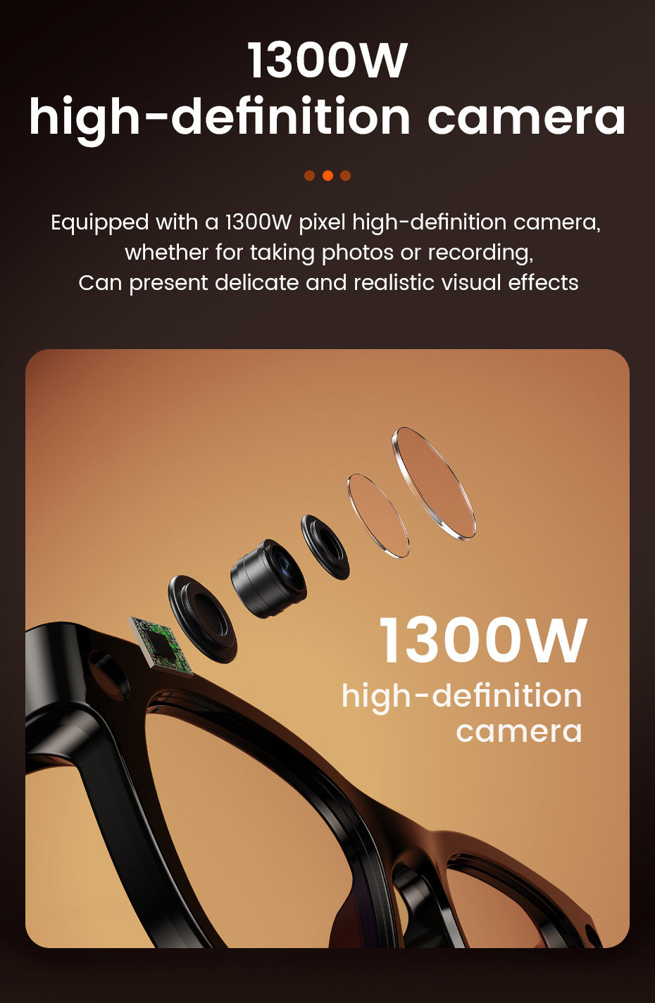 แว่นตาอัจฉริยะ AI กำลังไฟ 1300 - Photography Translate บทวิจารณ์และราคา