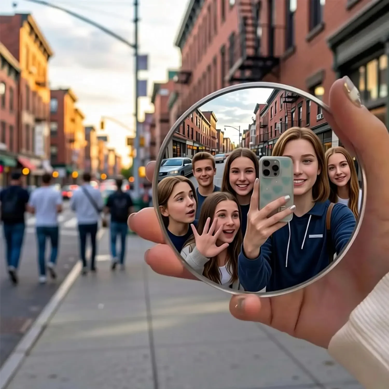 กระจกเซลฟี่แบบพกพาขนาด 7.5 ซม. - Photography Solo บทวิจารณ์และราคา