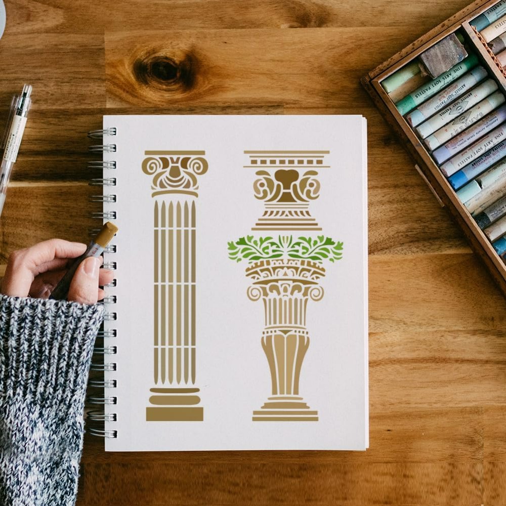 แม่แบบลายคอลัมน์โรมัน 6 ชิ้น ส - Photography Techniques บทวิจารณ์และราคา