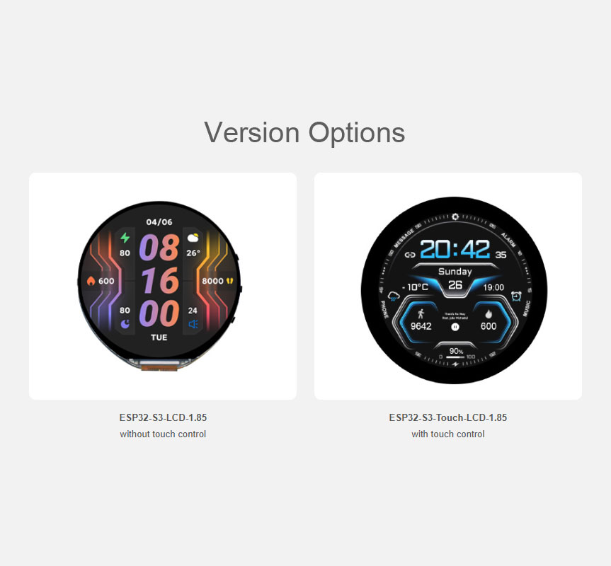 S3 ESP32จอแสดงผล LCD ทรงกลมขนา - Photograph Mp3 บทวิจารณ์และราคา