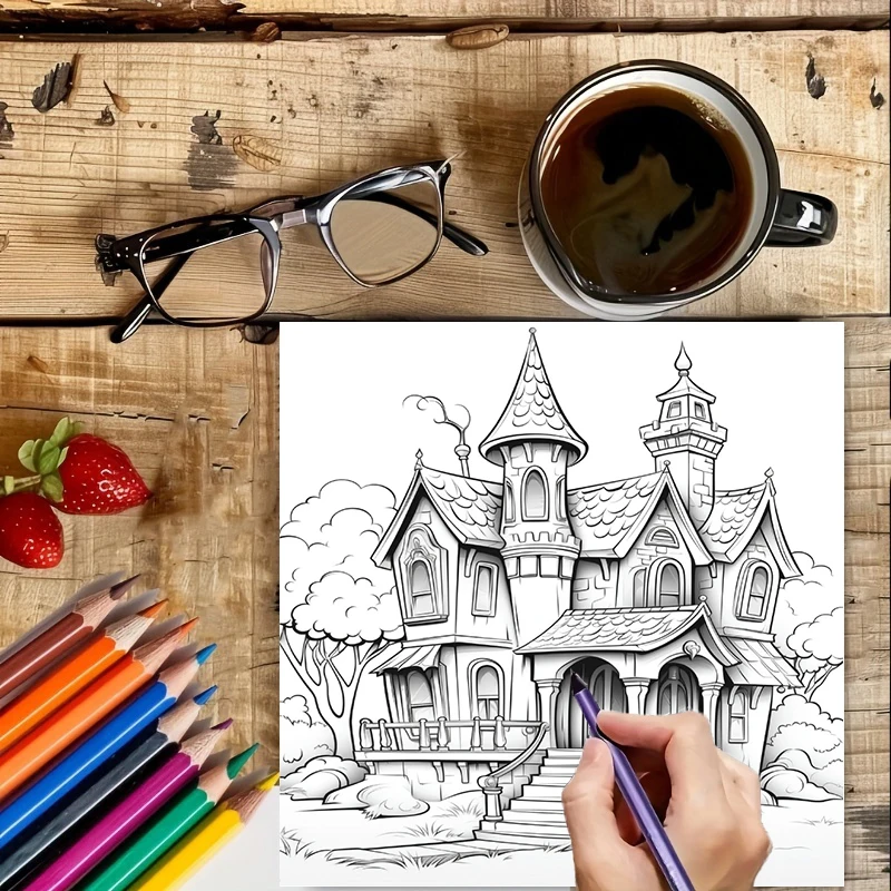 สมุดระบายสีบ้านผีสิงสำหรับผู้ใ - Photography Of Book บทวิจารณ์และราคา