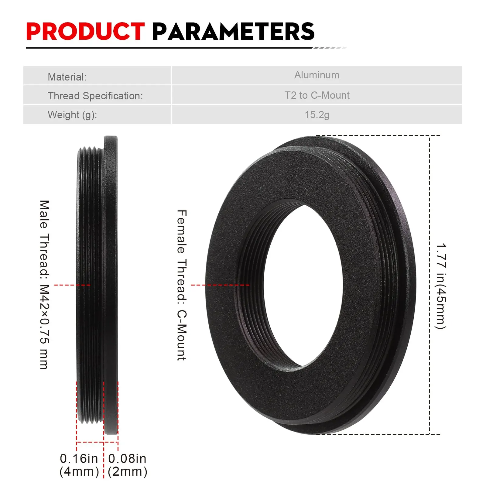 ดาไทสัน M42x0.75 อะแดปเตอร์แปล - Lens Adapter Ring บทวิจารณ์และราคา