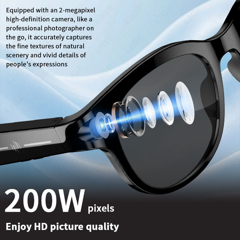 แว่นตา AI กล้อง 200W รุ่นใหม่  - Photography Translate บทวิจารณ์และราคา
