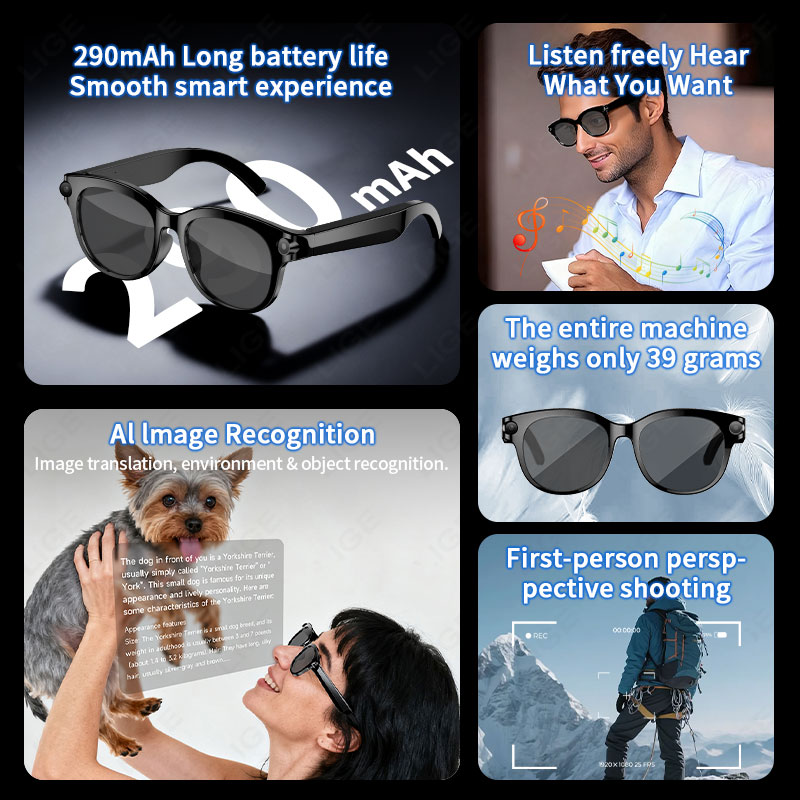 แว่นตา AI กล้อง 200W รุ่นใหม่  - Photography Translate บทวิจารณ์และราคา