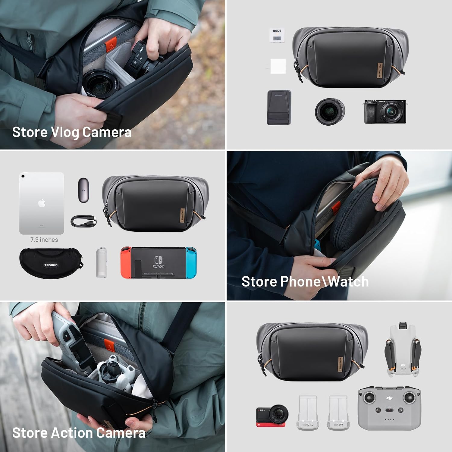 กระเป๋าสะพายกล้อง PGYTECH 4L เ - Photography Solo บทวิจารณ์และราคา