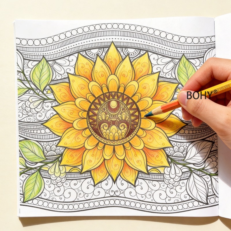 สมุดระบายสีภาพดอกไม้และนกแบบแม - Photography Of Book บทวิจารณ์และราคา
