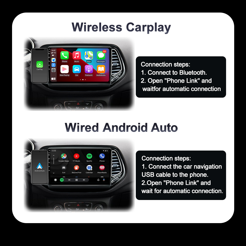 วิทยุติดรถยนต์ไร้สาย CarPlay เ - Photograph Mp3 บทวิจารณ์และราคา